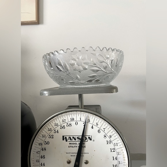 Westmoreland Other - Westmoreland Vintage 10 inch Glass Bowl Leaf and Flower Design Sawtooth Edition